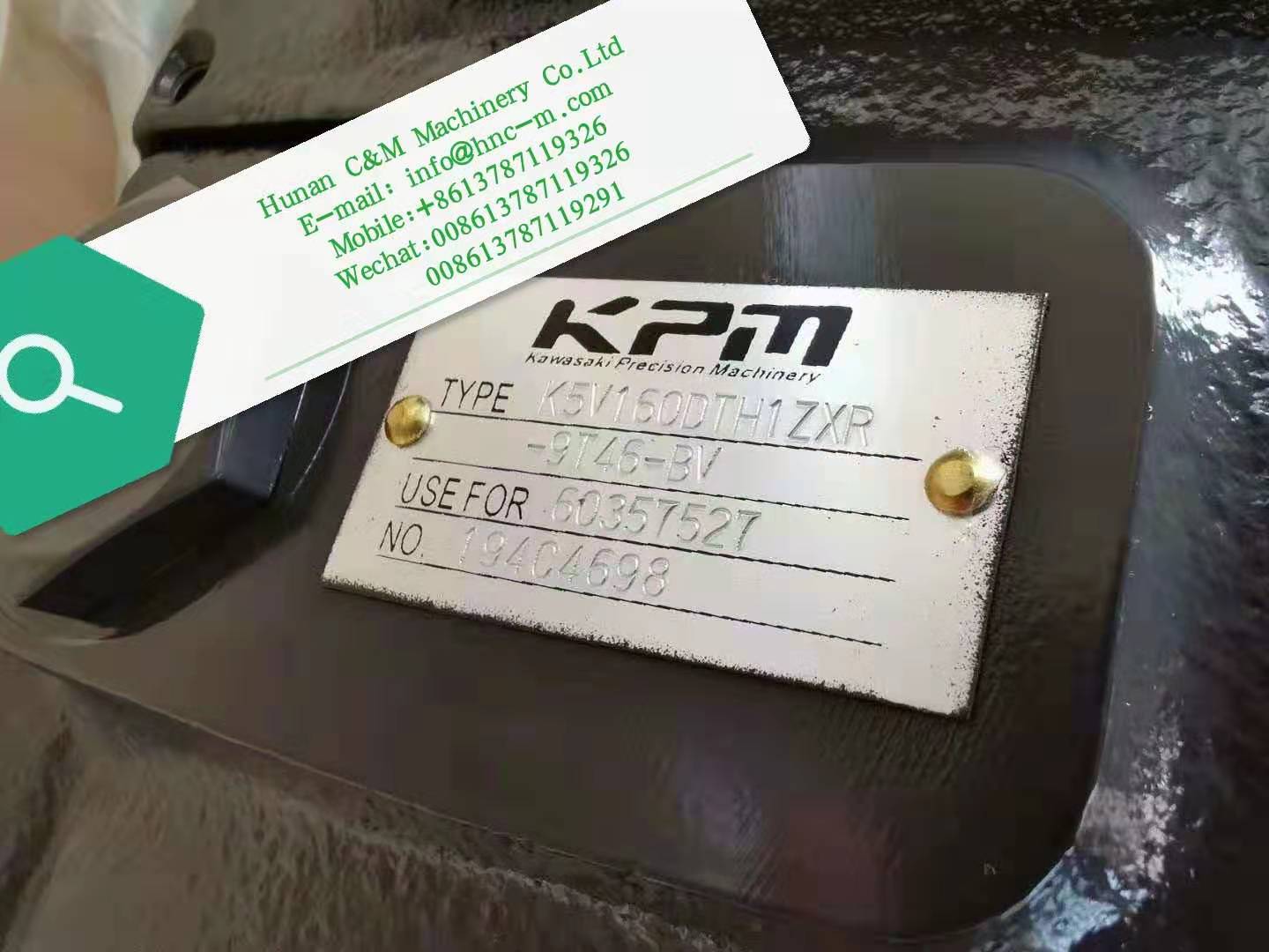 KPM Kawasaki hydraulic pump K5V160DTH1ZXR-9T46-BV