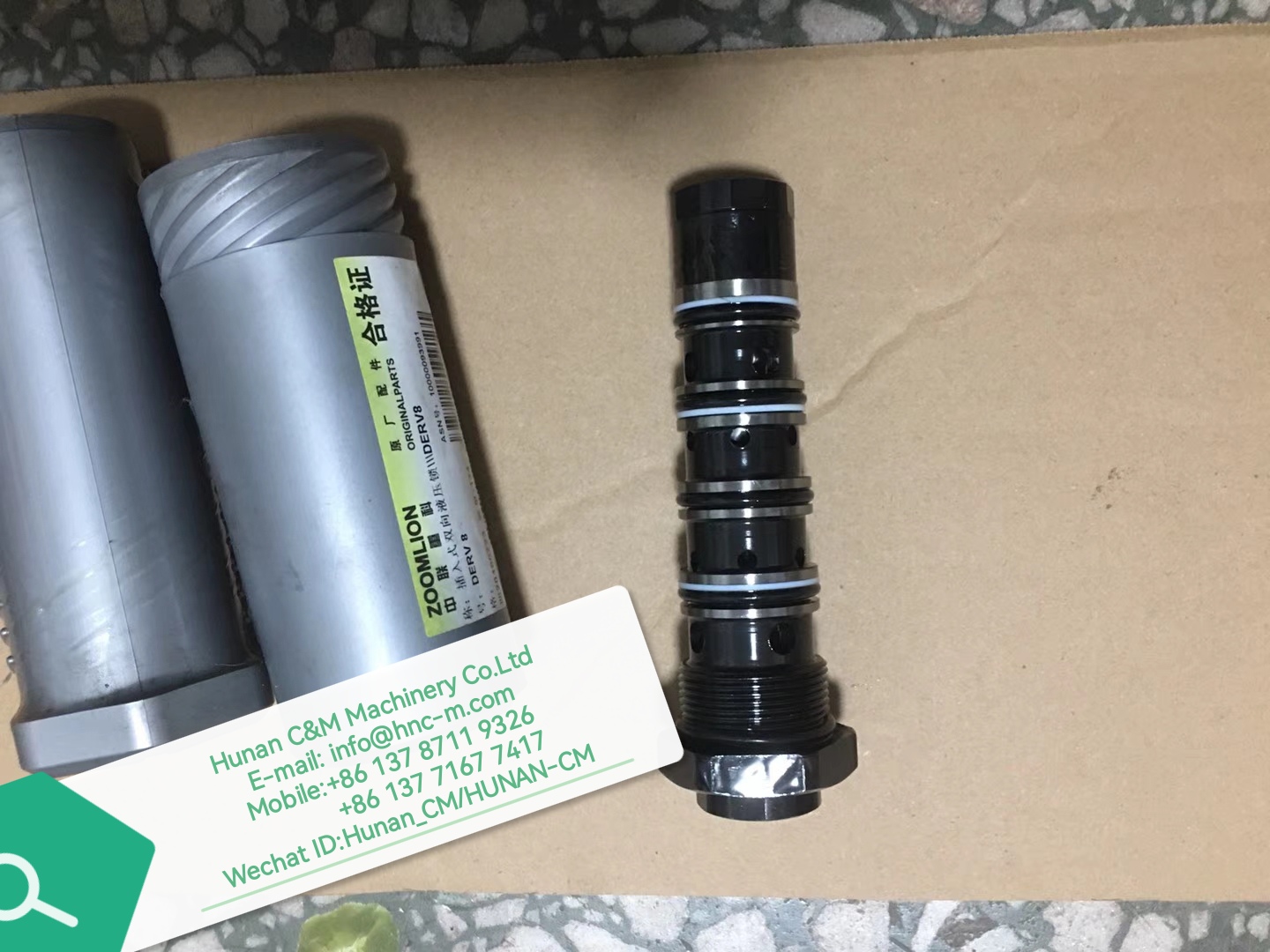 ZOOMLION mobile crane Two-way hydraulic lock spool valve DERV8 1000093991