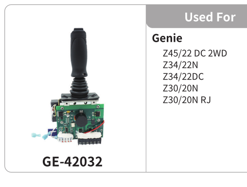 GENIE Z45/22DC 2WD Z34/22N Z34/22DC Z30/20N Z30/20NRJ  AWP joystic  GE-42032