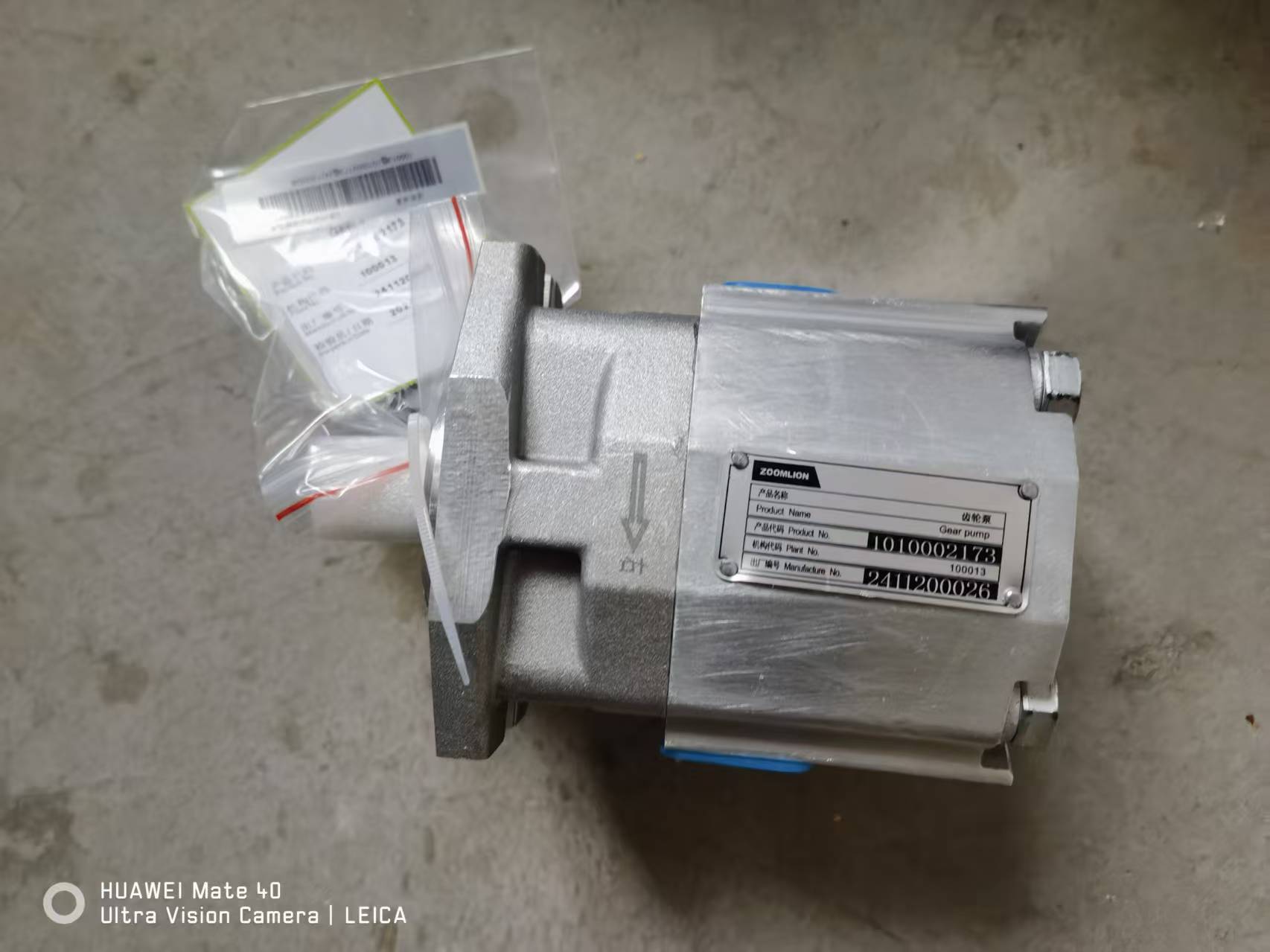 ZOOMLION crawler crane gear pump 1010002173